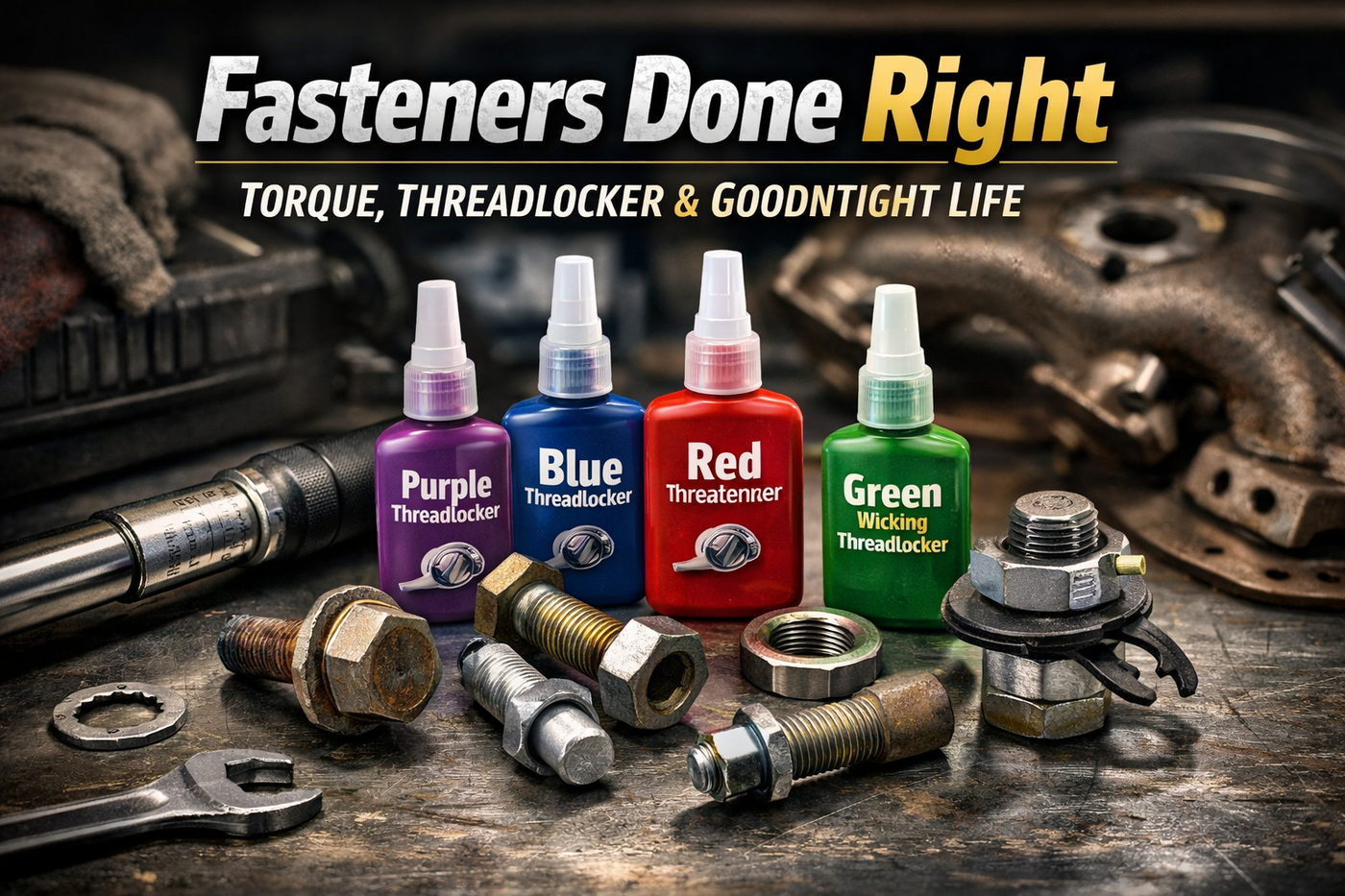Fasteners Done Right: Torque & Threadlocker