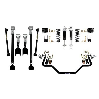 Detroit Speed - Rear Speed Kit 3 - Single Adjustable Shocks - Moser Axle