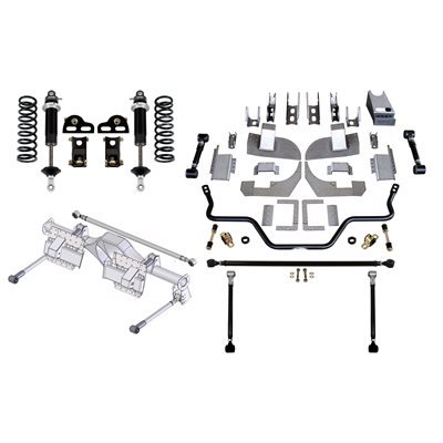 Detroit Speed QuadraLink Rear Suspension Kit - 3 In. Axle Housing - Base Shocks