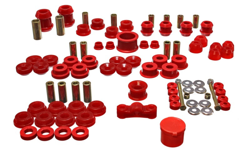 Energy Suspension 94-01 Acura Integra (except Type R) Red Hyper-Flex Master Bushing Set