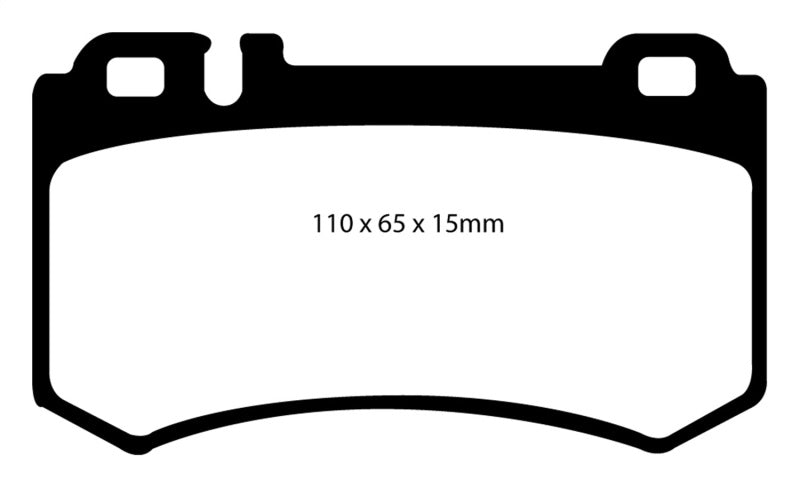 EBC 03-06 Mercedes-Benz CL55 AMG 5.4 Supercharged Redstuff Rear Brake Pads