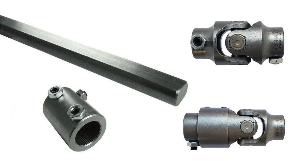 Steering U-Joint Kit  1"-48 At Column And 3/4"-36 At Rack.