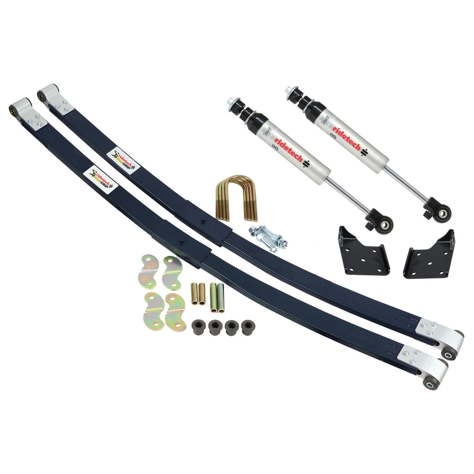 Composite Leaf Springs And HQ Shocks For 1955-1957 Chevy Wagon.