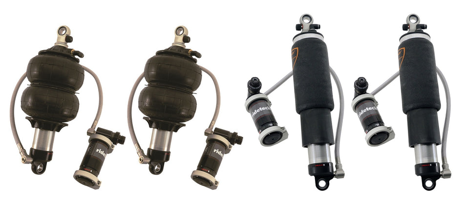 Front And Rear TQ Shockwaves For 1968-1972 GM A-Body With Ridetech Chassis.