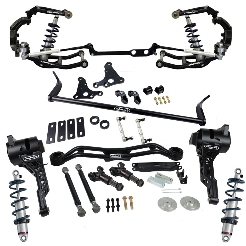 HQ Coil-Over System With Hub Spindles & Trailing Arms For 1963-1979 Corvette.