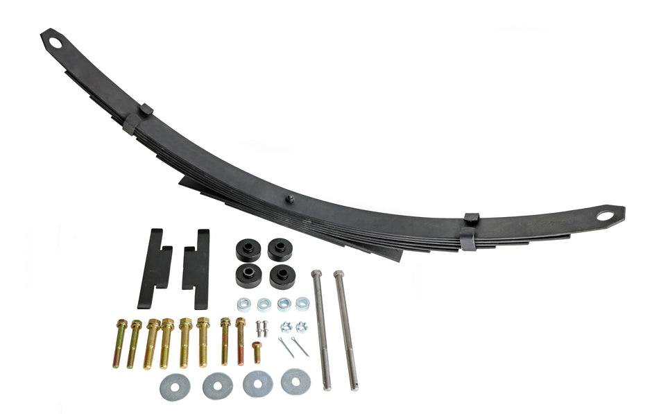 Steel Leaf Spring And Lowering End Link Kit For 1963-1982 Corvette.
