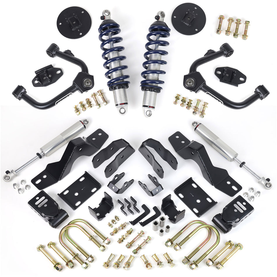 Ridetech Lowering System For 2019-2024 Silverado / Sierra 1500 2WD.