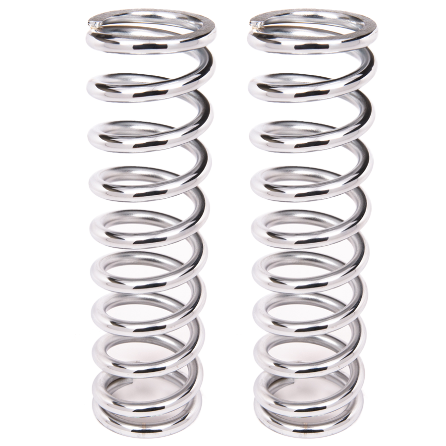 Aldan American Coil-Over-Spring 100 Lbs./in. Rate 12 In. Length 2.5 In. I.D. Chrome Pair