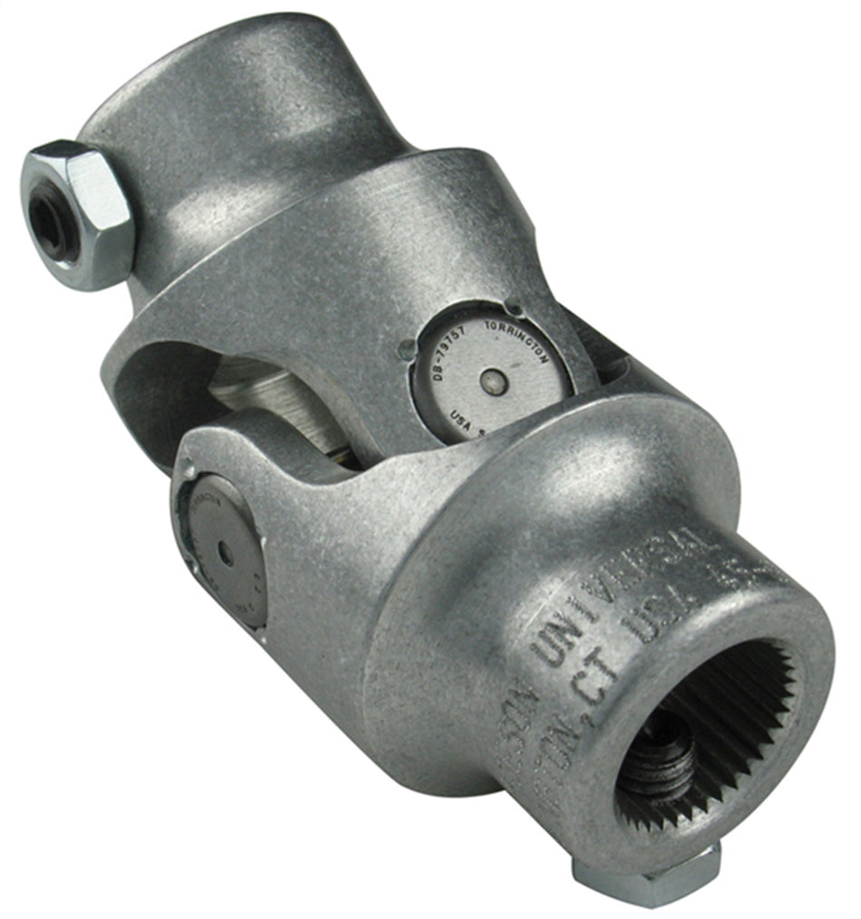 Borgeson - Steering U-Joint - P/N: 214946 - Aluminum Single Steering Universal Joint. Fits 3/4 In. Double-D X 17MM Double-D.