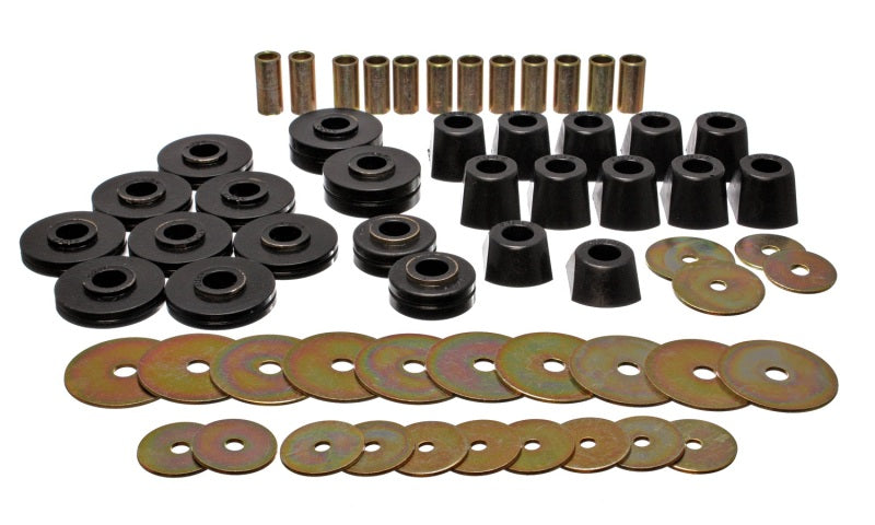 Energy Suspension 67-95 K5 Blazer/67-70 Denali XL/Suburban/Yukon XL 4WD Black Body (Cab) Mount Set