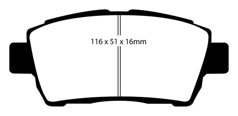 EBC 11-15 Scion IQ 1.3 Redstuff Front Brake Pads