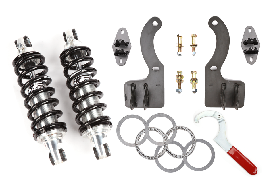 Aldan America Coil-Over Kit Chevy C4 89-96 Vette Rear Set. Single Adj. 500 Lbs. Springs