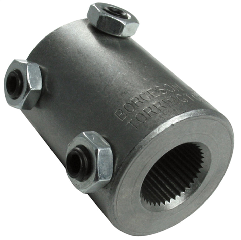 Borgeson - Steering Coupler - P/N: 313449 - Welded Steel Steering Coupler. Fits 3/4 In.-36 Spline X 3/4 In. Double-D.