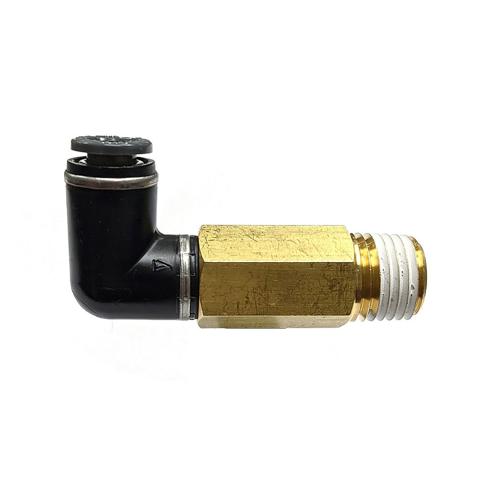 Airline Fitting  Extended 1/4" NPT To 1/4" Swivel Elbow (FIT4800)