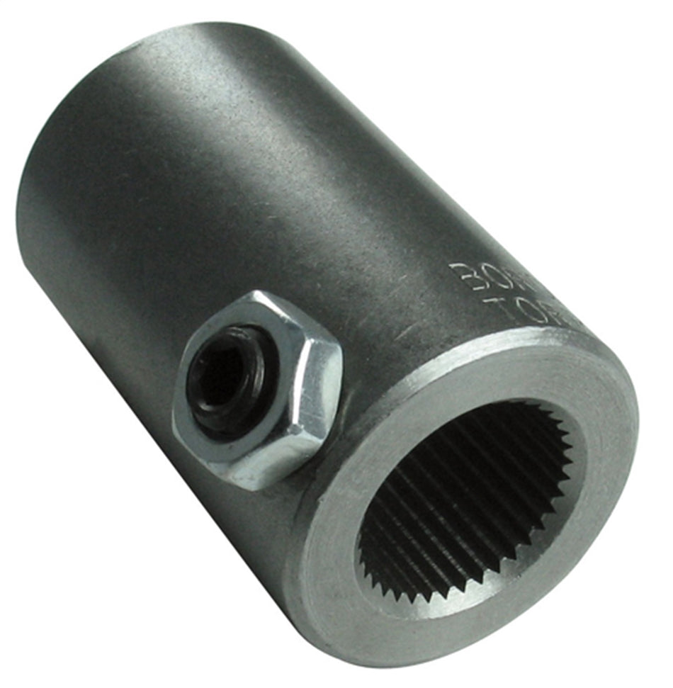 Borgeson - Steering Coupler - P/N: 310600 - Steel Steering Coupler. Fits 9/16 In.-17 Spline X 3/4 In. Smooth Bore.