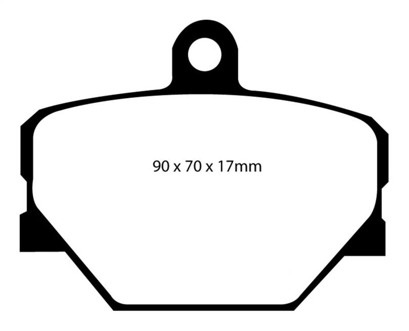 EBC 08+ Smart Fortwo 1.0 Redstuff Front Brake Pads