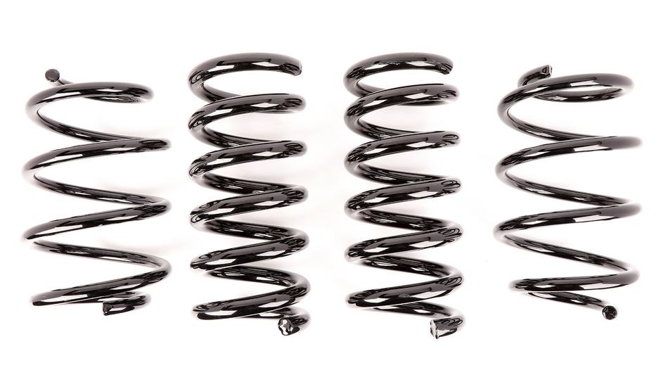 Lowering Springs AXS Kit. Front And Rear. Ford Set Of 4. Black.