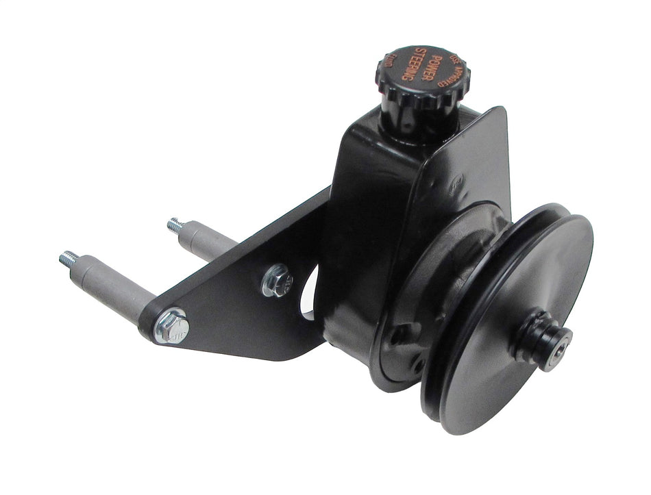 Borgeson - Power Steering Pump Kit - P/N: 800336 - Ford Power Steering Pump Upgrade. Fits Ford FE 390/428. Includes Saginaw Pump Bracket Pulley And Hardware. Painted Black.