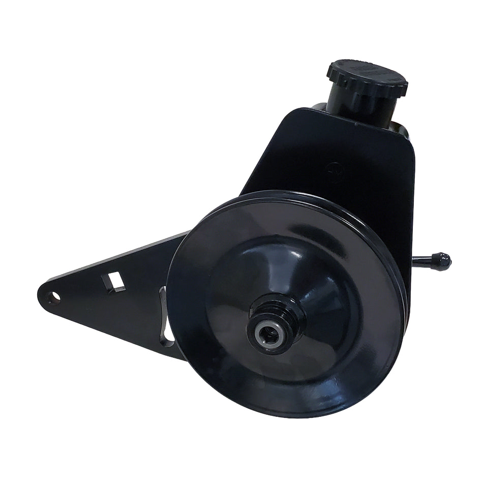 Borgeson - Power Steering Pump Kit - P/N: 800340 - Lincoln Power Steering Pump Upgrade. Fits Lincoln 317 Y-Block. Includes Pump Bracket Pulley And Hardware. Painted Black.
