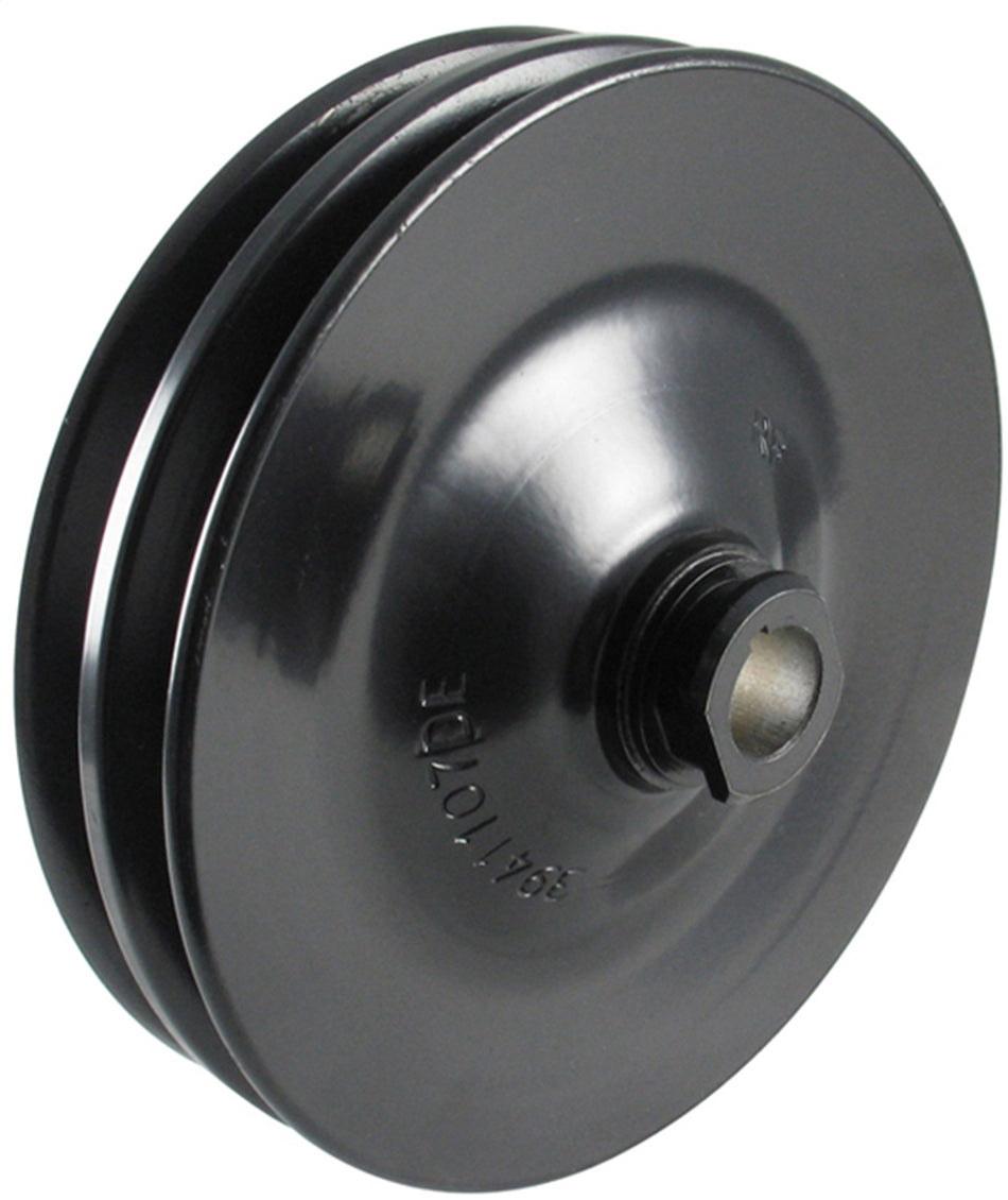 Borgeson - Power Steering Pulley - P/N: 801001 - OEM GM Power Steering Pulley. Steel 2 Row Keyway Style. Painted Black.