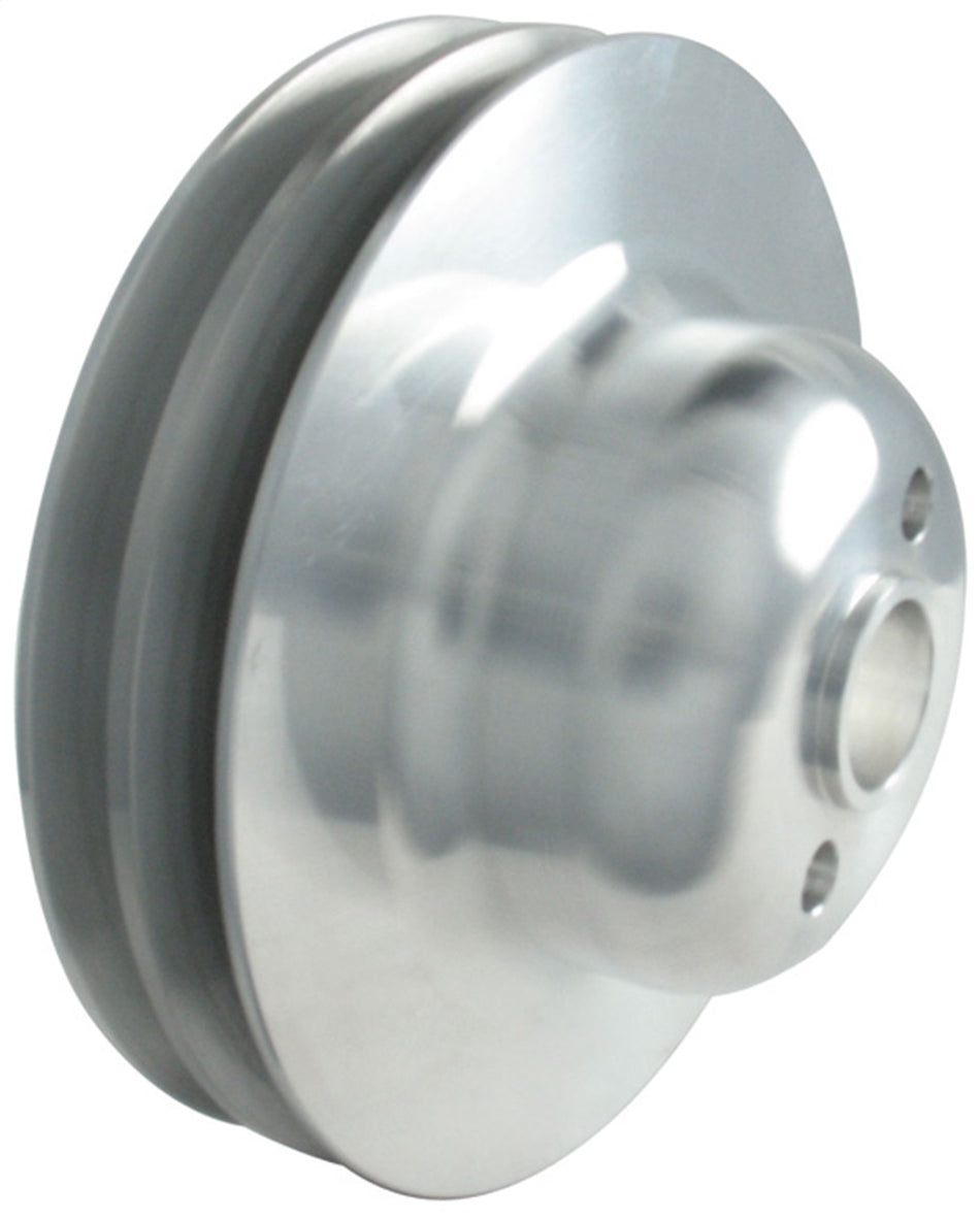 Borgeson - Crank Pulley - P/N: 801150 - Two Row Add-on Crank Pulley For Ford 292/312 Y-Block Motors. Machine Finish Aluminum.