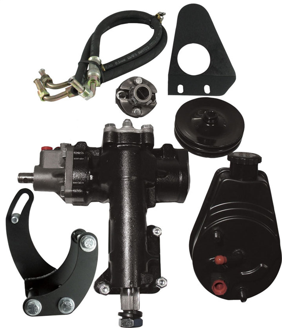 Borgeson - Steering Conversion Kit - P/N: 999005 - 1955-1957 Chevy Complete Power Steering Conversion Kit. For Cars With A SBC/SWP And A 3/4 In.-36 Spline Column.