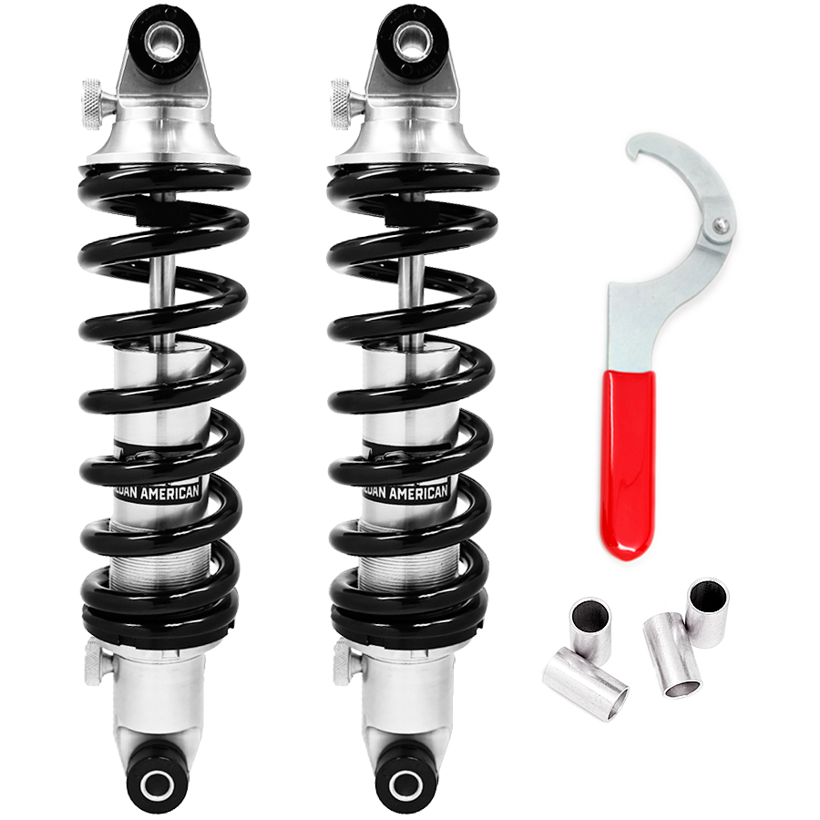 Aldan American Coil-Over Kit Striker Double Adj. 17.00 In. Extended Spring 120 Lbs./in. BK