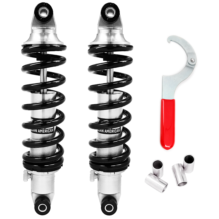 Aldan American Coil-Over Kit Phantom Single Adj. 18.50 In. Extended Spring 250 Lbs./in. BK