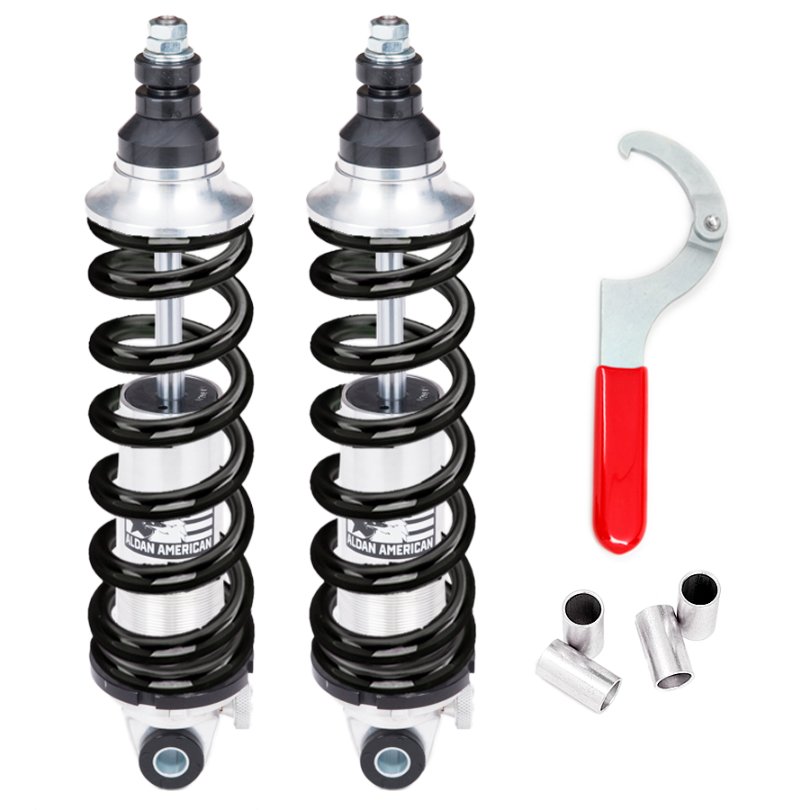 Aldan American Coil-Over Kit SS Series Single Adj. 14.50 In. Extended Spring 450 Lbs./in. BK