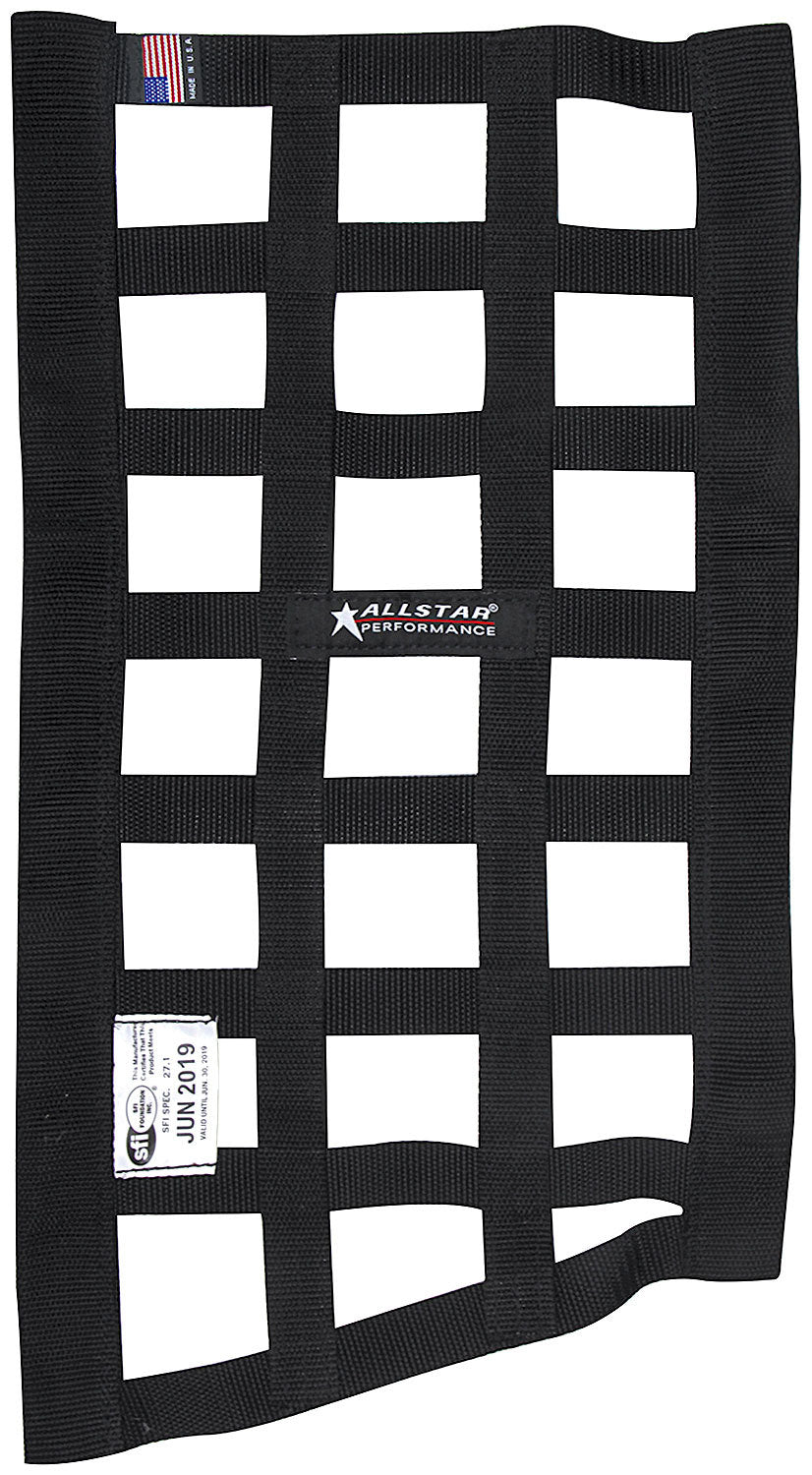 Allstar Performance ALL10291 Window Net Border Style Funny Car Black SFI