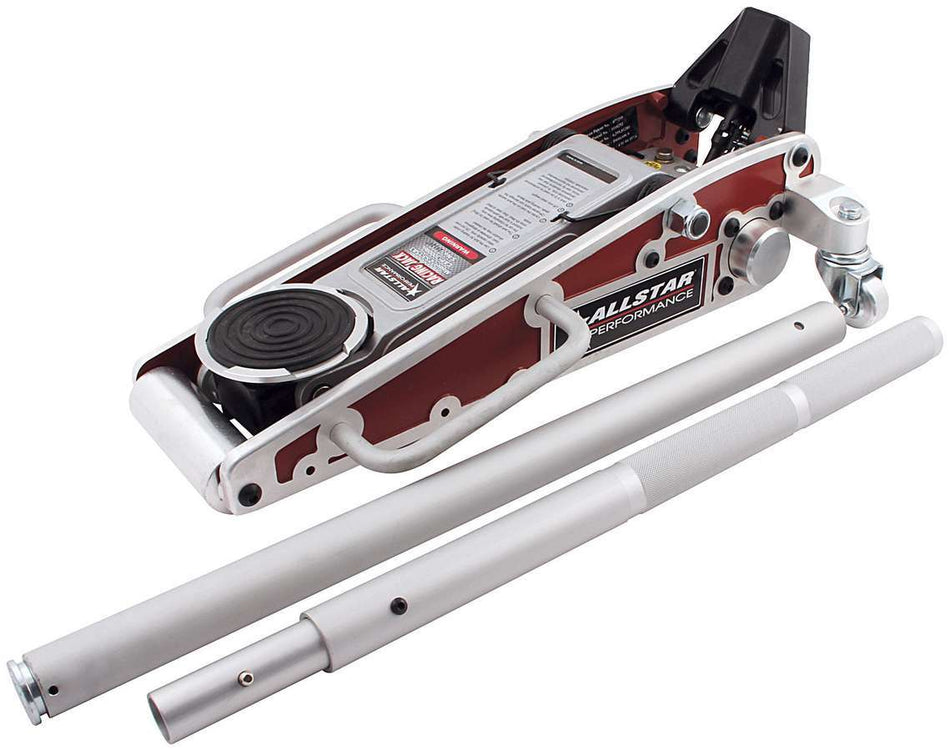 Allstar Performance ALL10422 Aluminum Racing Jack 3 Pump Red