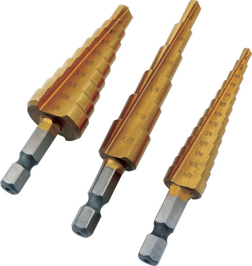 Allstar Performance ALL11040 Step Drill Set 3pc