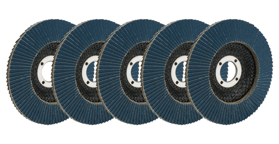 Allstar Performance ALL12122-5 Flap Discs 80 Grit 4-1/2in with 7/8in Arbor