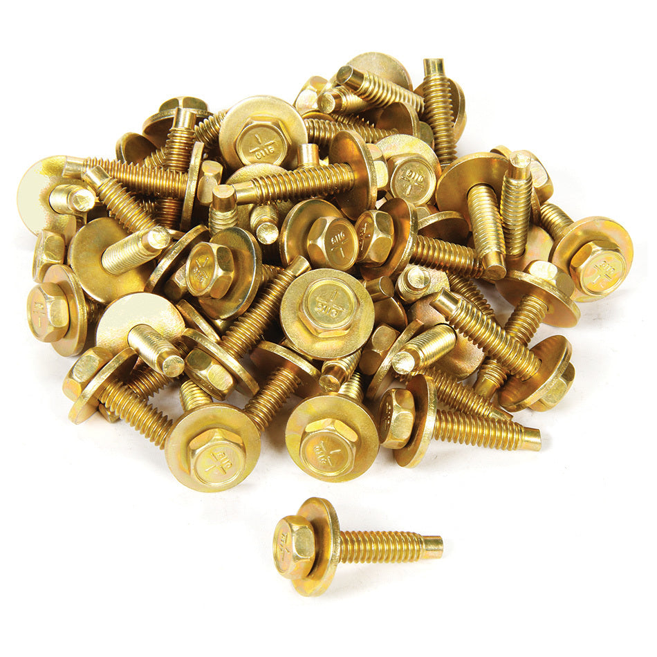 Allstar Performance ALL16554-50 Body Bolt 1-1/8in 50pk Gold