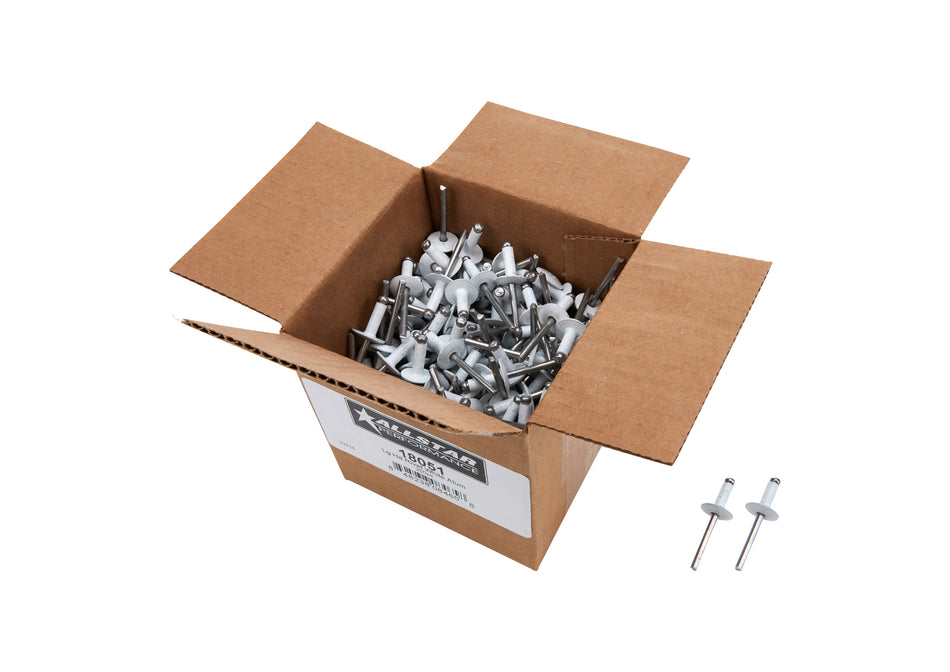 Allstar Performance ALL18051 Lg Hd Rivet White Alum 250pk