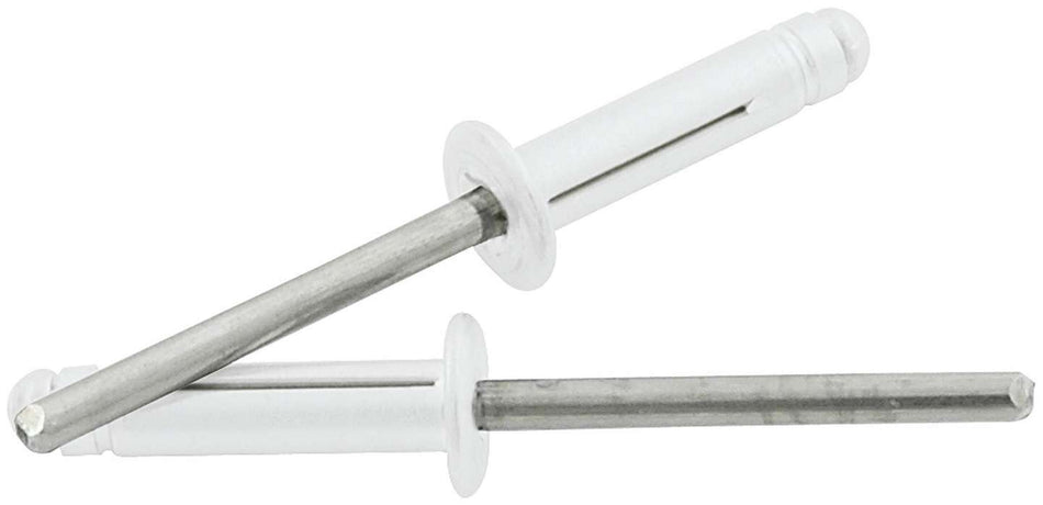 Allstar Performance ALL18185 Md Hd Rivet 250Pk Silver Flange Type St Mandrel