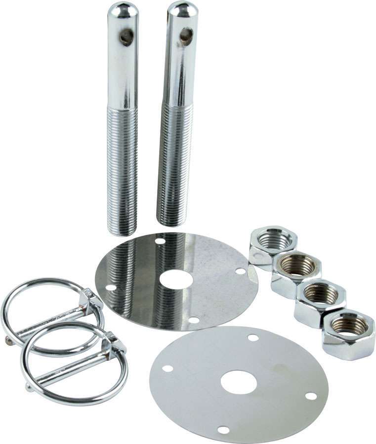 Allstar Performance ALL18512 Steel Hood Pin Kit w/ 3/16in Flip-Over Clips