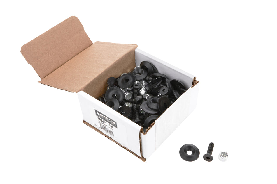 Allstar Performance ALL18680-50 Countersunk Bolt Kit Black 50pk