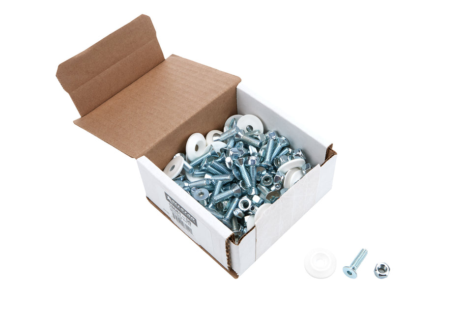 Allstar Performance ALL18681-50 Countersunk Bolt Kit White 50pk