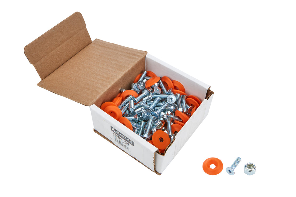 Allstar Performance ALL18684-50 Countersunk Bolt Kit Orange 50pk