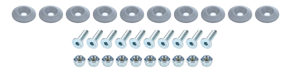 Allstar Performance ALL18685 Countersunk Bolt Kit Silver 10pk