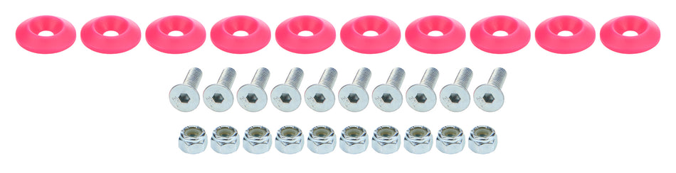 Allstar Performance ALL18686 Countersunk Bolt Kit Pink 10pk