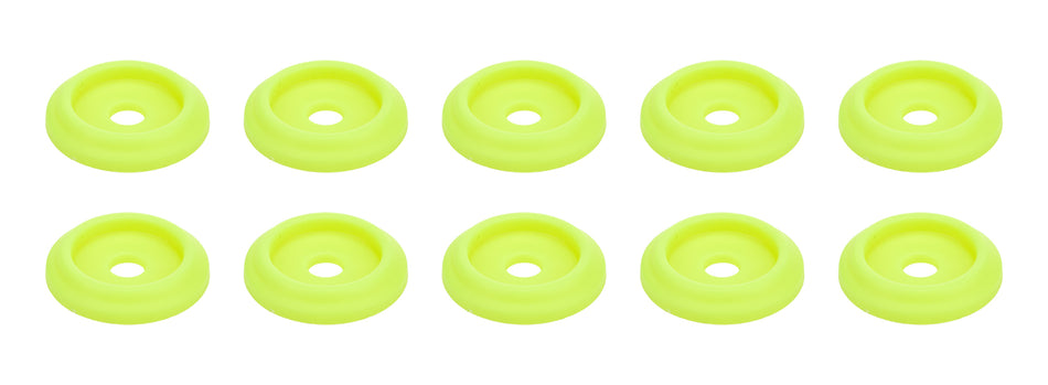 Allstar Performance ALL18853 Body Bolt Washer Plastic Fluorescent Yellow 10pk