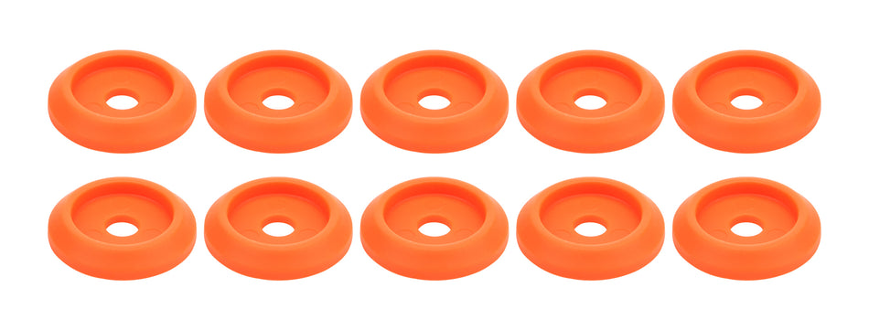 Allstar Performance ALL18854 Body Bolt Washer Plastic Fluorescent Orange 10pk