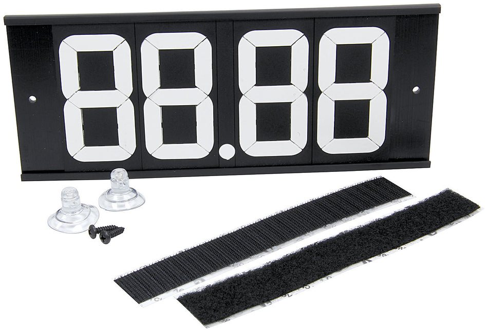 Allstar Performance ALL23293 Dial-In Board 4 Digit w/ Suction Cups and Velcro