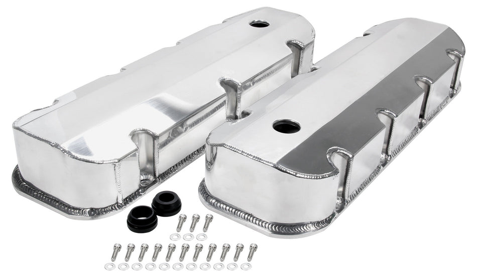 Allstar Performance ALL26177 Valve Covers BBC Fab Aluminum w/ Holes