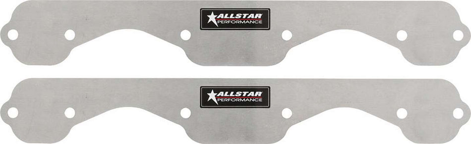 Allstar Performance ALL34212 Exhaust Block Off Plates SBC Standard Aluminum