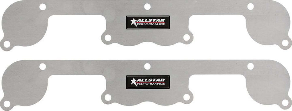 Allstar Performance ALL34214 Exhaust Block Off Plates SBC Spread Port Aluminum