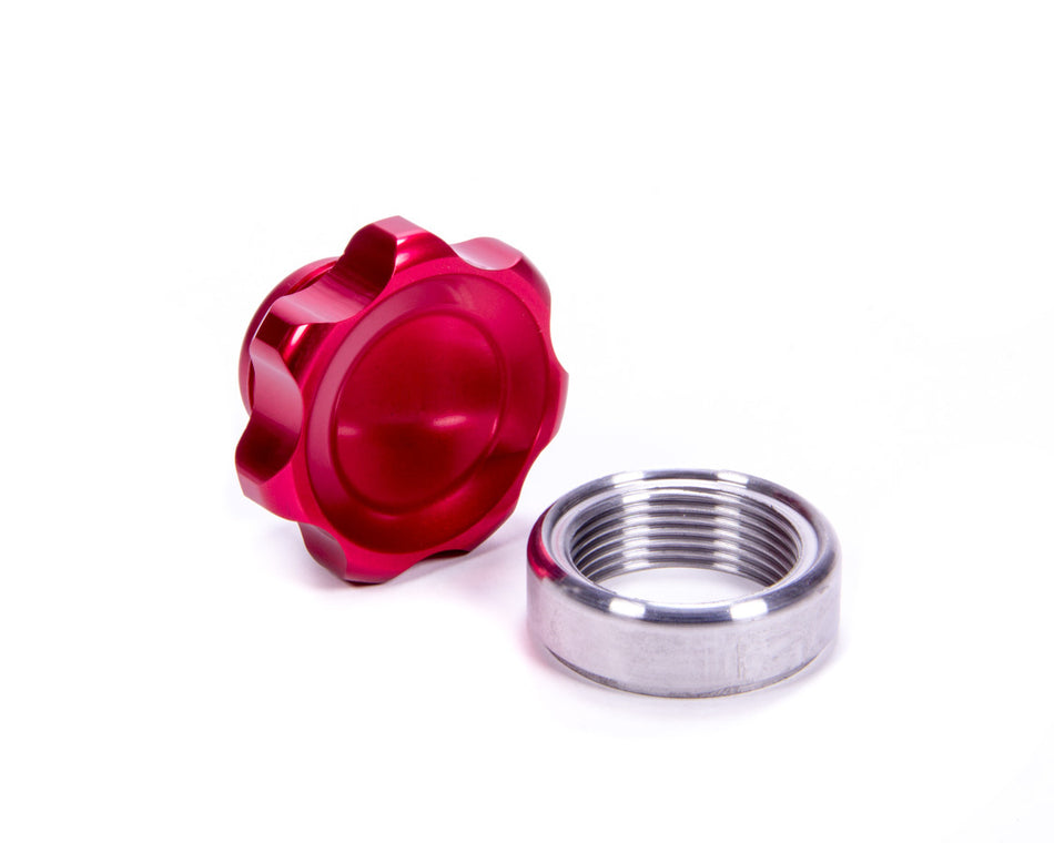 Allstar Performance ALL36168 Filler Cap Red with Weld-In Steel Bung Small