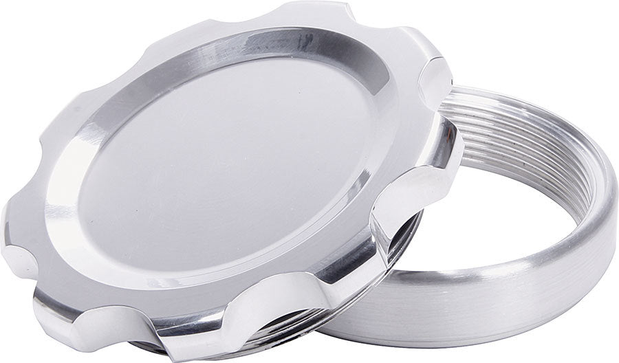 Allstar Performance ALL36177 Filler Cap Polished with Weld-In Steel Bung Large